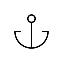 Anchor icon Thin vector set