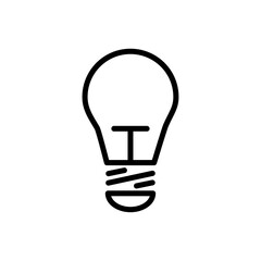 Obraz premium Bulb icon Thin vector set