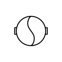 Chafing dish icon Thin vector set