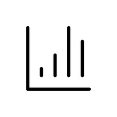 Chart icon Thin vector set