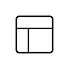 Column icon Thin vector set