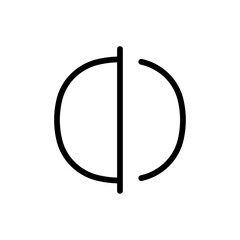 Comparison icon Thin vector set