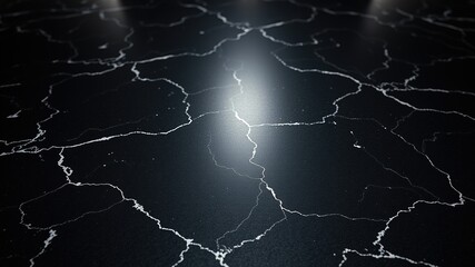 Polished Black Stone Background, High-End Product Photography, Luxury Design, Smooth Surface