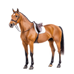 horse isolated on white