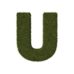 Grass letter U