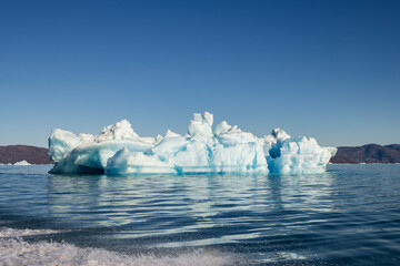 Icebergs in the fjords of south Greenland	