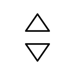 Scroll vertical icon Thin vector set