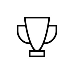 Trophy icon Thin vector set