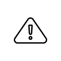 Warning icon Thin vector set
