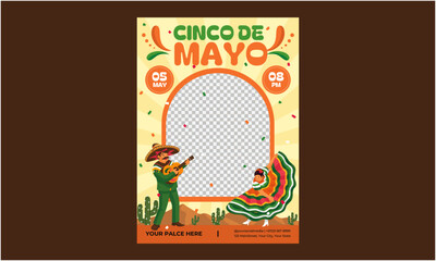 Fototapeta premium Cinco De Mayo Flyer