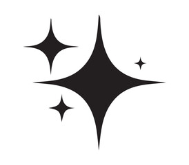 Black Sparkling Starburst Design vector