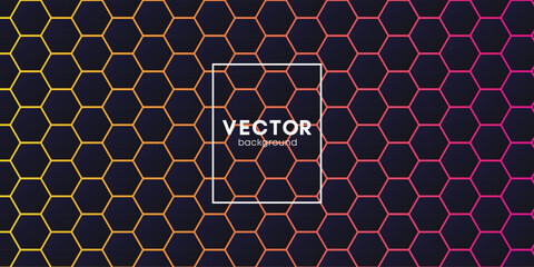 Abstract hexagon pattern for background design. Designs for the banner template. Stylized hexagon pattern.