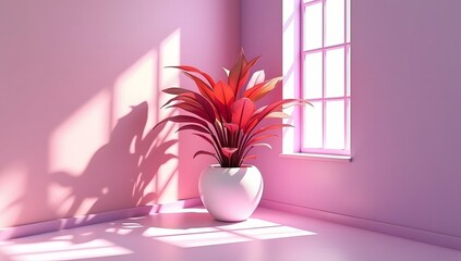 A stunning collection of vibrant indoor tropical flower plants in elegant vases makes for the perfect home decoration. Ideal for advertising, themed events, or banner design