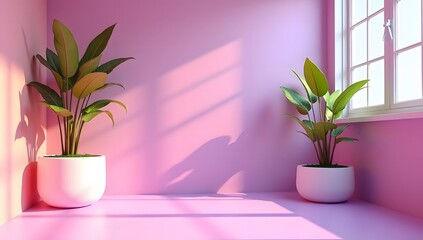 A stunning collection of vibrant indoor tropical flower plants in elegant vases makes for the perfect home decoration. Ideal for advertising, themed events, or banner design