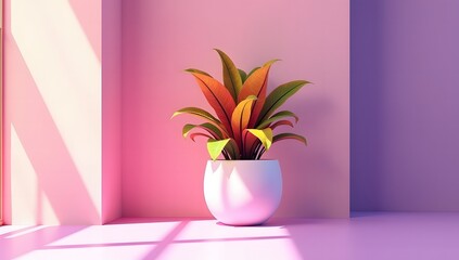 A stunning collection of vibrant indoor tropical flower plants in elegant vases makes for the perfect home decoration. Ideal for advertising, themed events, or banner design