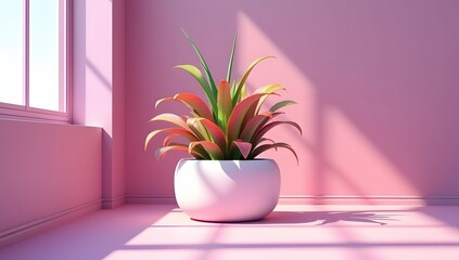 A stunning collection of vibrant indoor tropical flower plants in elegant vases makes for the perfect home decoration. Ideal for advertising, themed events, or banner design