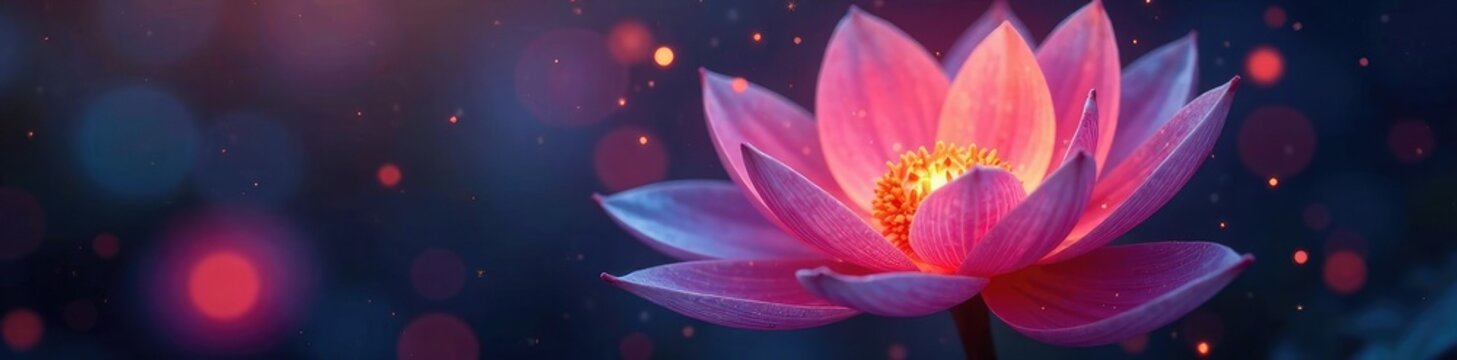 Softly pulsating light emanating from an otherworldly flower, shimmering, mystical