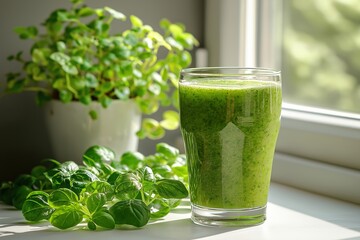 Smoothie with mint