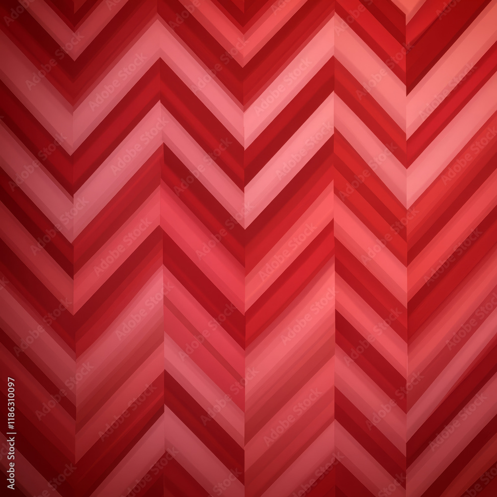 Poster bold red zigzag pattern background with varying shades of red, perfect for valentine day or festive 