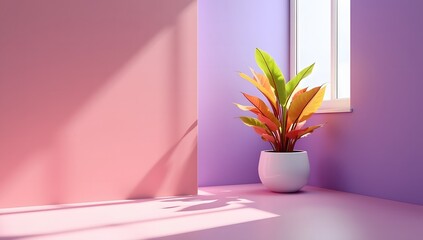 A stunning collection of vibrant indoor tropical flower plants in elegant vases makes for the perfect home decoration. Ideal for advertising, themed events, or banner design