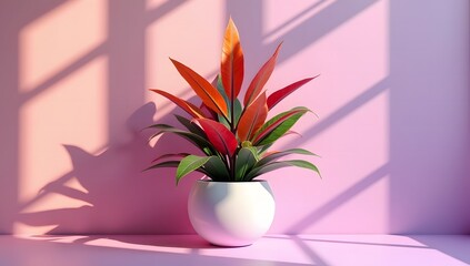 A stunning collection of vibrant indoor tropical flower plants in elegant vases makes for the perfect home decoration. Ideal for advertising, themed events, or banner design