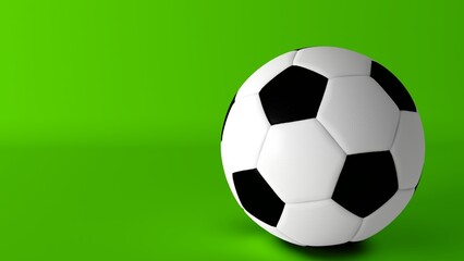 Naklejka premium Football isolated on green screen background. Soccer ball or football. Football isolated. Perfect for sports advertising