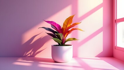 A stunning collection of vibrant indoor tropical flower plants in elegant vases makes for the perfect home decoration. Ideal for advertising, themed events, or banner design