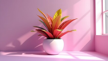 A stunning collection of vibrant indoor tropical flower plants in elegant vases makes for the perfect home decoration. Ideal for advertising, themed events, or banner design