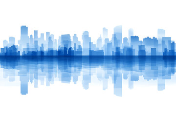 Obraz premium A simple vector illustration of the city skyline is represented by simple smooth lines, with clean lines and a minimalistic style, perfect for lifestyle or technology