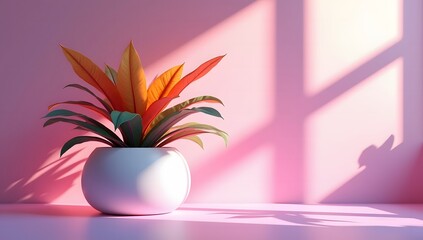 A stunning collection of vibrant indoor tropical flower plants in elegant vases makes for the perfect home decoration. Ideal for advertising, themed events, or banner design