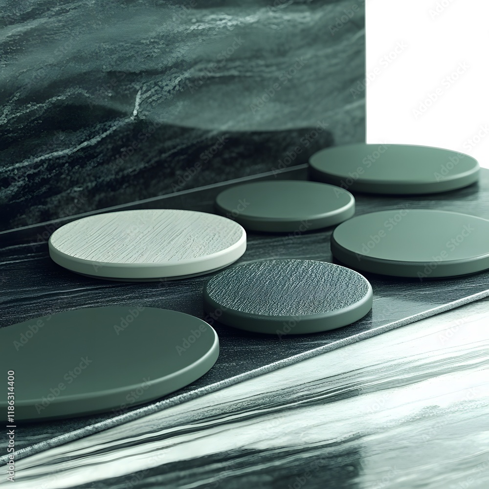 Fototapete a sophisticated, minimalist cover design that conveys elegance and modernity through pure forms and 