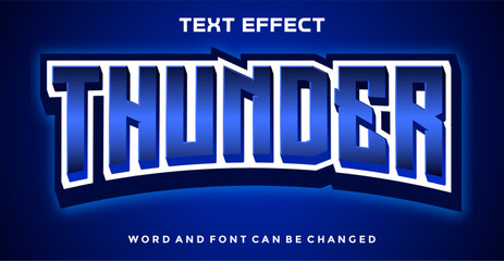 Thunder editable text effect
