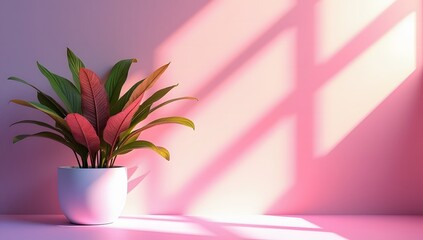 A stunning collection of vibrant indoor tropical flower plants in elegant vases makes for the perfect home decoration. Ideal for advertising, themed events, or banner design