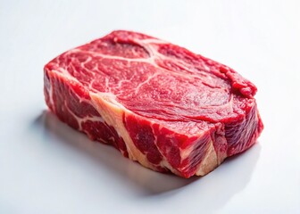 Minimalist Still Life: Raw Red Meat on Butcher Paper