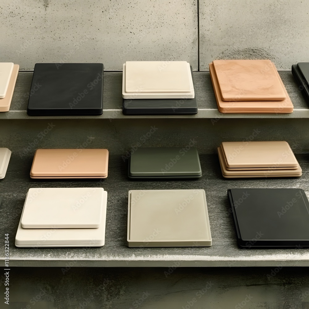 Fototapete a sophisticated, minimalist cover design that conveys elegance and modernity through pure forms and 
