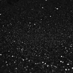 Black Glitters Background, Black Sparkle Texture, Black Digital Paper