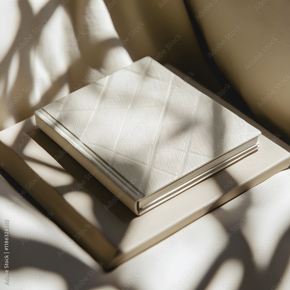 Fototapete a sophisticated, minimalist cover design that conveys elegance and modernity through pure forms and 