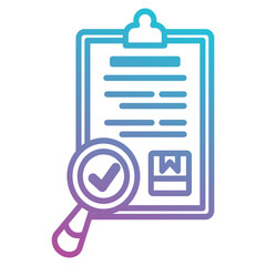 inspection icon element for design