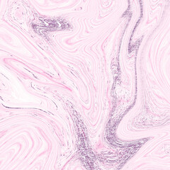 Fototapeta premium Pink Liquid Marble Texture, Abstract Digital Paper