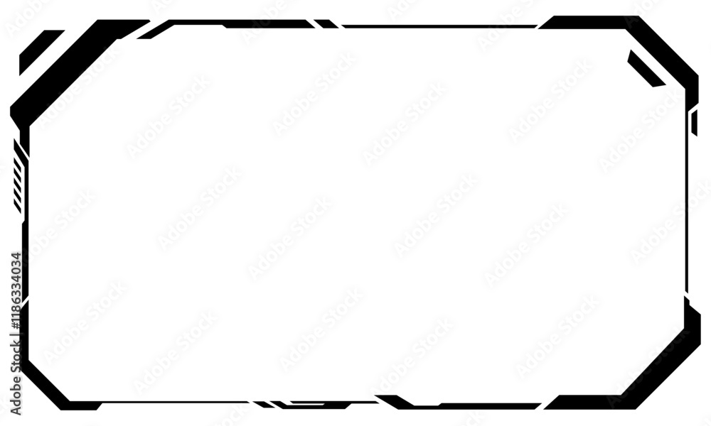Poster digital technology style line and element