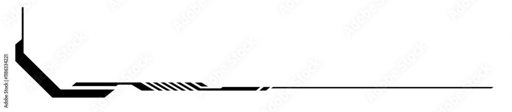 Poster digital technology style line and element