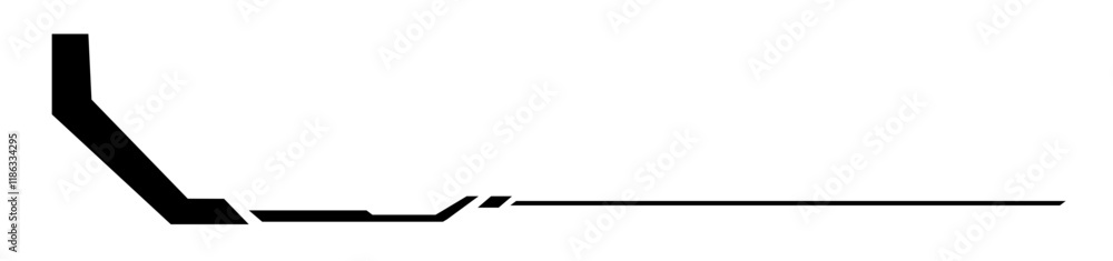 Poster digital technology style line and element