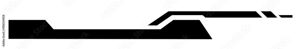 Poster digital technology style line and element