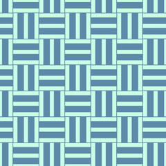 Blue basket weave seamless pattern