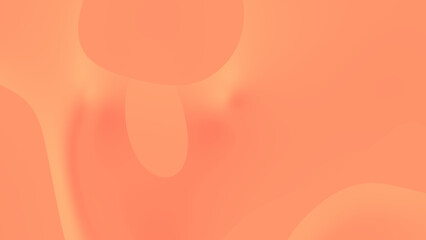 Abstract Peach Gradient Background: Fluid Shapes and Smooth Textures