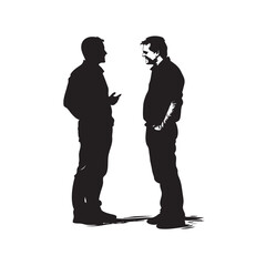 silhouette of a person talking