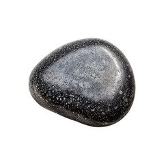 Fototapeta premium Black Star Sapphire Stone: A close-up shot reveals the intricate details of a polished black star sapphire, its surface speckled with tiny glittering inclusions.