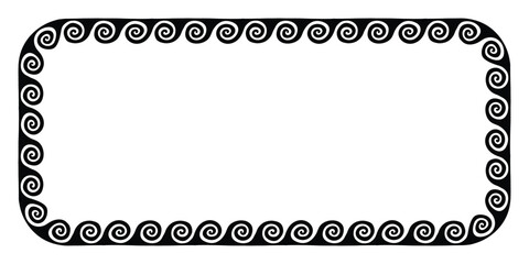 Artistic Frame with Intricate Ornamental Patterns, Suitable for Vintage Certificates and Stylish Invitations