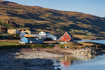 View from the town of Brattahlio next to the fjord (South Greenland) © julen
