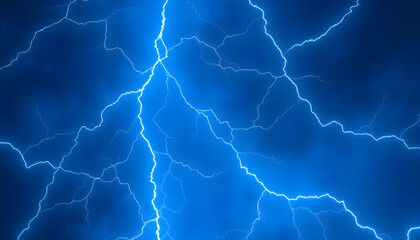 Blue glowing plasma lightning, Dynamic motion, with white tones